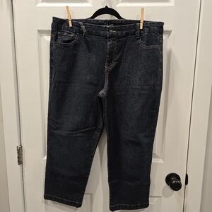 Women's Style & Co Jeans Dark Blue Cropped Jeans
